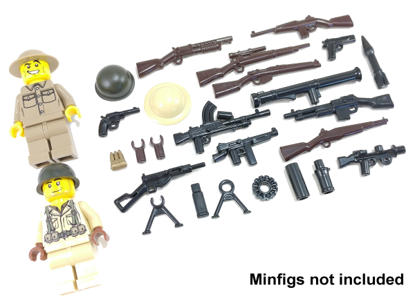 Brickarms Allies Pack V2 Lego Minifigure Weapons Pack