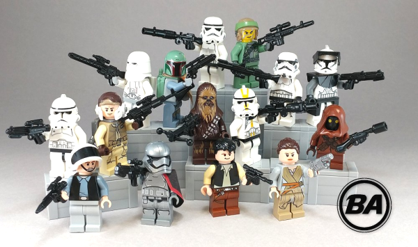 Custom Star Wars Storm Trooper E-11 Blaster Rifle Gun X10 for Lego  Minifigures 
