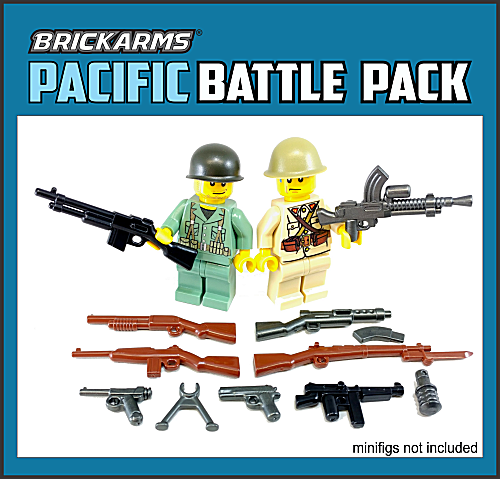 BrickArms WWII Pacific Pack Pack LEGO Minifigure Weapons