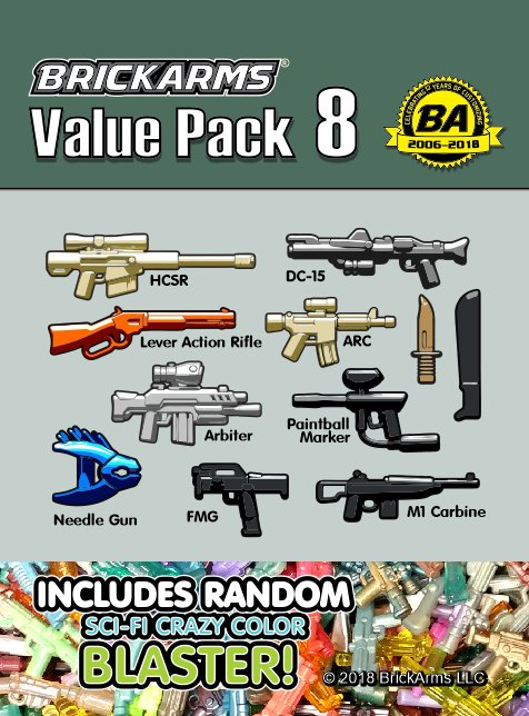 BrickArms Value Packs LEGO Minifigure Weapons Pack