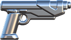 Bricker - Pièce LEGO - 13562 Minifig, Weapon Gun, Pistol Revolver - Small  Barrel